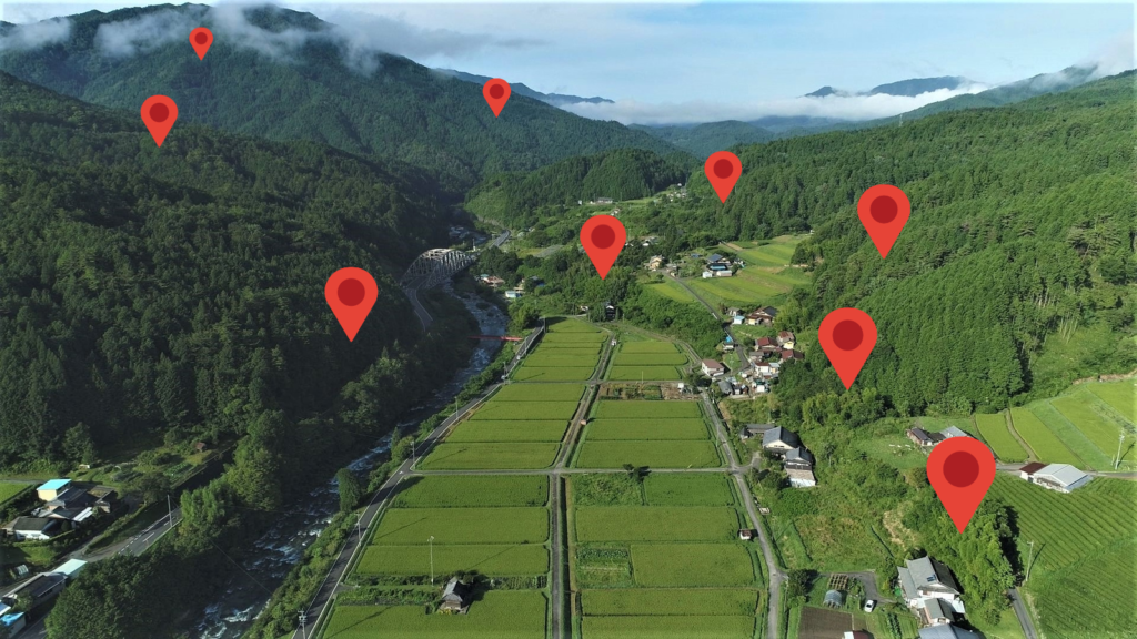 地番から土地の場所を特定するサービス