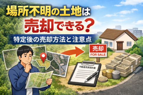 場所不明の土地は売却できる？地番から特定した後の売却方法と注意点を解説したイメージ画像