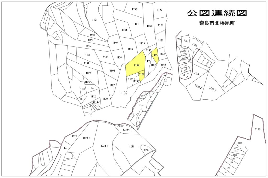 公図合成図（公図連続図）