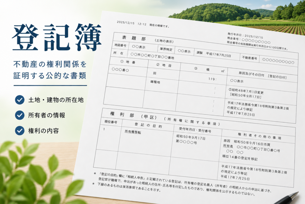 登記簿だけで土地の位置を探す方法