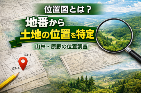 位置図とは?山林や原野の地番から土地の位置を特定する方法