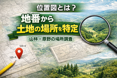 位置図とは？山林や原野の地番から土地の場所を特定する方法